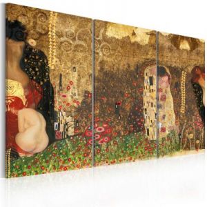 Obraz - Gustav Klimt - inspiracja, tryptyk
